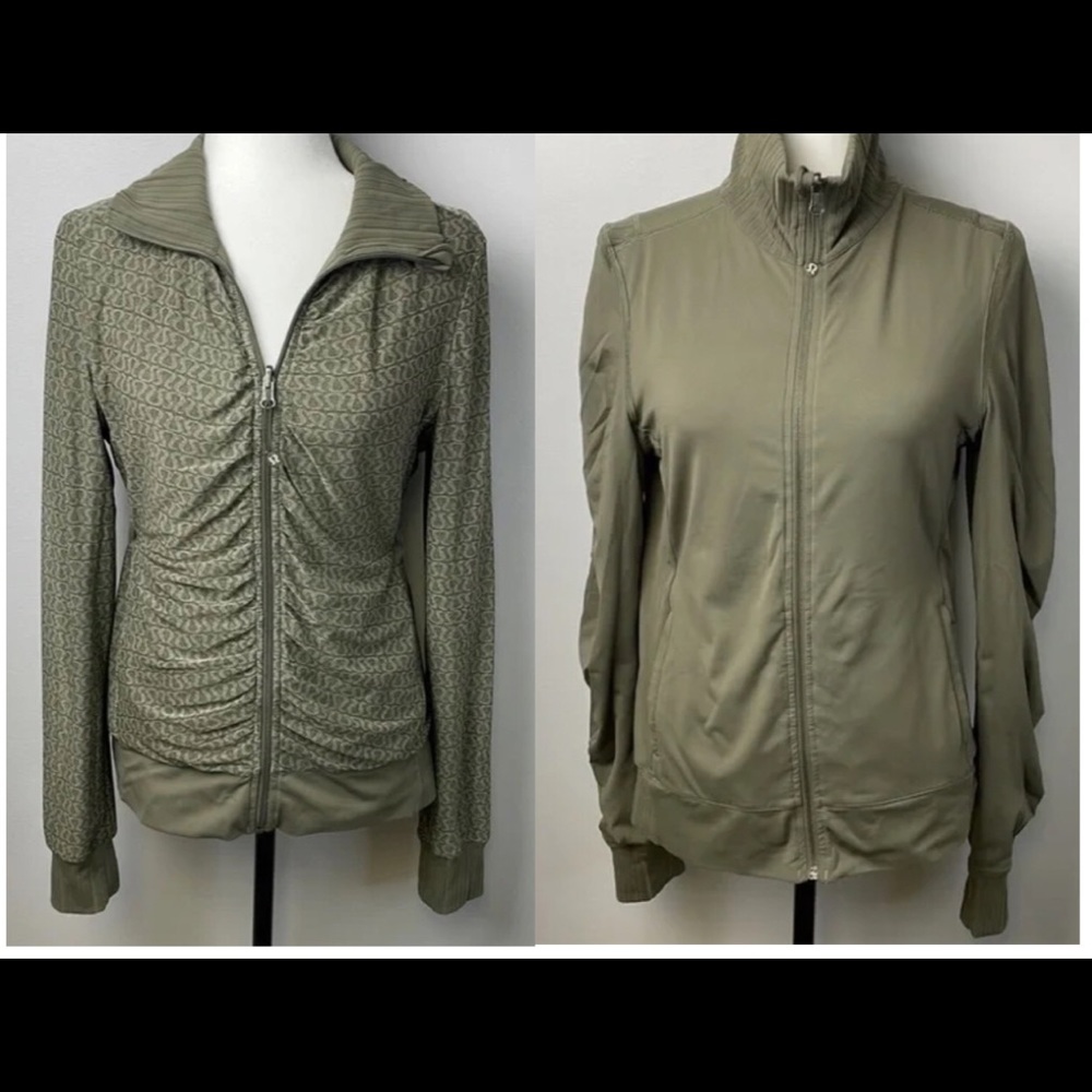 Lululemon Raja Reversible Jacket Fatigue Army Green/Lululemon Logo